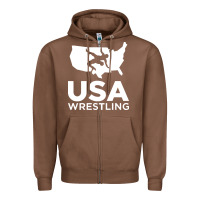 Usa Fight Zipper Hoodie | Teevron