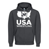 Smoke usa fight Zipper Hoodie - linhVisuals
