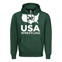 Sports Green usa fight Zipper Hoodie - linhVisuals