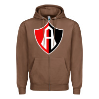 Chestnut Atlas Football Zipper Hoodie - linhVisuals