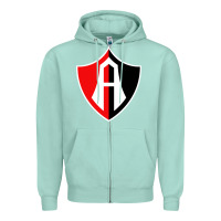 Seafoam Atlas Football Zipper Hoodie - linhVisuals