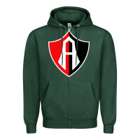Sports Green Atlas Football Zipper Hoodie - linhVisuals