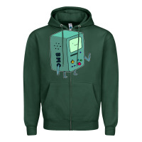 Sports Green Bmo Adventure Time Zipper Hoodie - linhVisuals
