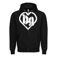 Black Drain Gang Zipper Hoodie - linhVisuals