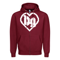 Burgundy Drain Gang Zipper Hoodie - linhVisuals