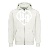 Oatmeal Heather Drain Gang Zipper Hoodie - linhVisuals