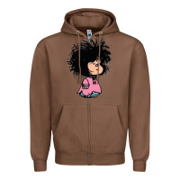 Chestnut MAFALDA Zipper Hoodie - linhVisuals