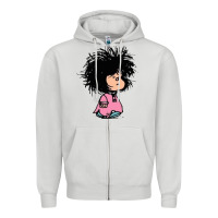 Dove Grey MAFALDA Zipper Hoodie - linhVisuals