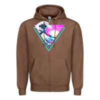 Chestnut vaporwave aesthetic Zipper Hoodie - linhVisuals