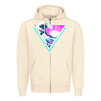 Sandshell vaporwave aesthetic Zipper Hoodie - linhVisuals