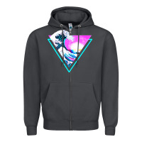 Smoke vaporwave aesthetic Zipper Hoodie - linhVisuals