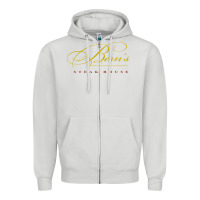 Dove Grey berns steak house Zipper Hoodie - linhVisuals