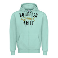 Seafoam bonefish grill Zipper Hoodie - linhVisuals