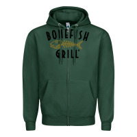 Sports Green bonefish grill Zipper Hoodie - linhVisuals