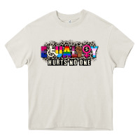 Cream Pride equality hurts no one Heavy Core Tee - CowGirlArtShop