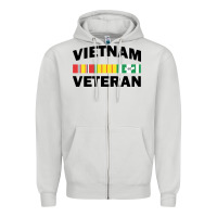 Dove Grey vietnam veteran flag Zipper Hoodie - linhVisuals