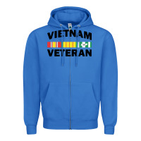 True Royal vietnam veteran flag Zipper Hoodie - linhVisuals