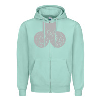 Seafoam dick head ball sack Zipper Hoodie - linhVisuals