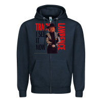 Navy tracy lawrence Zipper Hoodie - linhVisuals