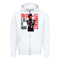 White tracy lawrence Zipper Hoodie - linhVisuals