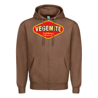Chestnut vegemite Zipper Hoodie - linhVisuals