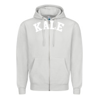 Dove Grey vintage kale university Zipper Hoodie - linhVisuals