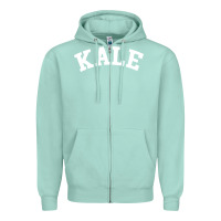Seafoam vintage kale university Zipper Hoodie - linhVisuals