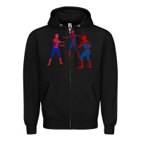 Black spidey meme Zipper Hoodie - linhVisuals