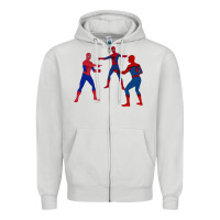Dove Grey spidey meme Zipper Hoodie - linhVisuals
