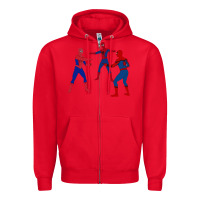 Red spidey meme Zipper Hoodie - linhVisuals