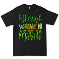 Black St. Patrick's Blessed women are born in March Premium Tee - OliviaCreatesArt