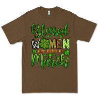 Cacao St. Patrick's Blessed women are born in March Premium Tee - OliviaCreatesArt