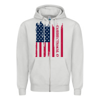 Dove Grey correctional officer shirts   correctional prison officer thin silver Zipper Hoodie - linhVisuals