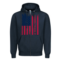 Navy correctional officer shirts   correctional prison officer thin silver Zipper Hoodie - linhVisuals