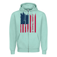 Seafoam correctional officer shirts   correctional prison officer thin silver Zipper Hoodie - linhVisuals