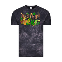 Cloud Black Western Lucky Vintage Tee - FaDigitalArtStudio