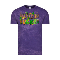 Cloud Purple Western Lucky Vintage Tee - FaDigitalArtStudio