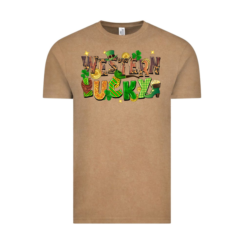 Western Lucky Vintage Tee by FaDigitalArtStudio | Teevron