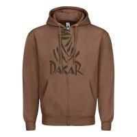 Chestnut dakar Zipper Hoodie - linhVisuals