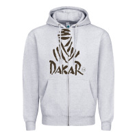 Heather Grey dakar Zipper Hoodie - linhVisuals