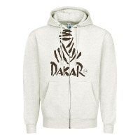 Oatmeal Heather dakar Zipper Hoodie - linhVisuals