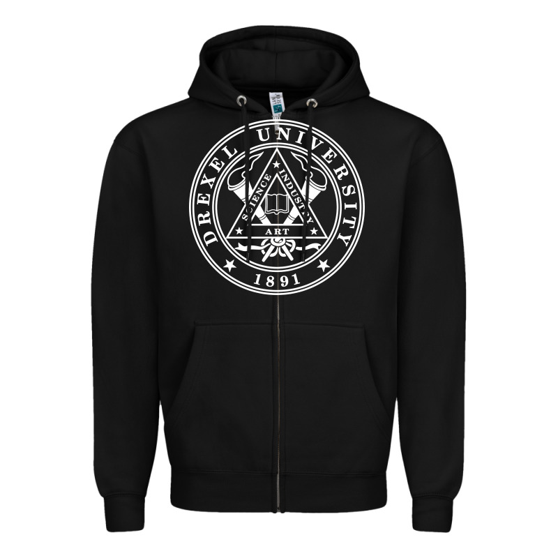 Drexel University Zipper Hoodie by linhVisuals | Teevron