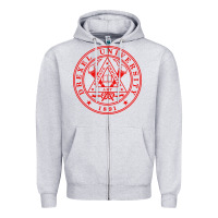Heather Grey drexel university Zipper Hoodie - linhVisuals