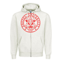 Oatmeal Heather drexel university Zipper Hoodie - linhVisuals