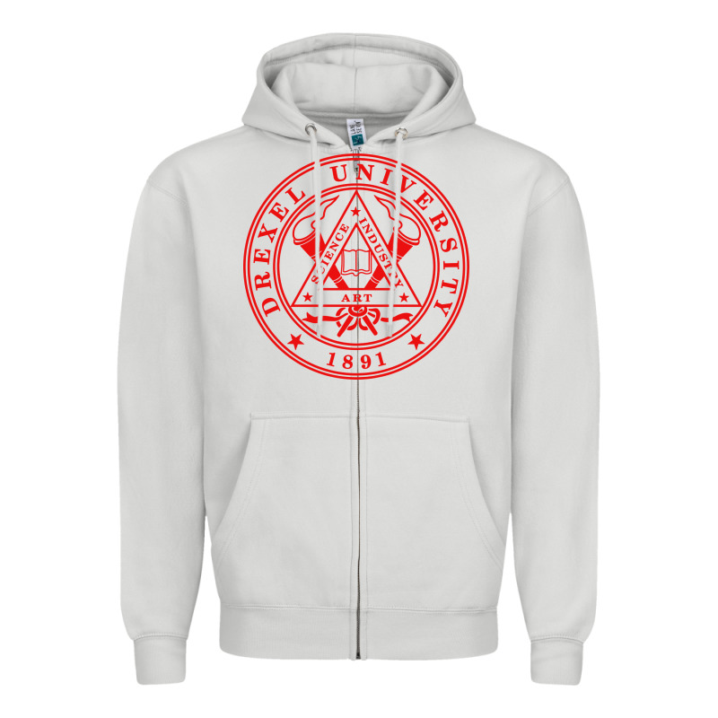 Drexel University Zipper Hoodie by linhVisuals | Teevron