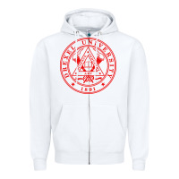 White drexel university Zipper Hoodie - linhVisuals