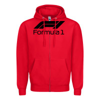 Red formula 1 Zipper Hoodie - linhVisuals