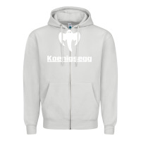 Dove Grey ghost koenisegg Zipper Hoodie - linhVisuals