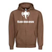 Chestnut ghost koenisegg Zipper Hoodie - linhVisuals