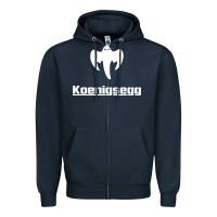 Navy ghost koenisegg Zipper Hoodie - linhVisuals